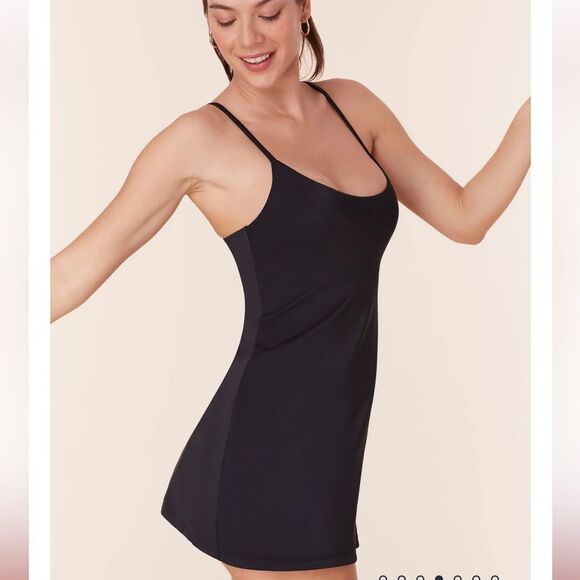 Andie The Amalfi Swim Dress Swimsuit Black size S NWOT - Picture 1 of 9
